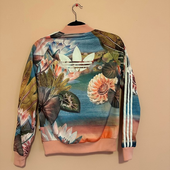 Adidas Floral Training Jacket - Picture 2 of 4